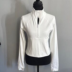 All in Motion Women's White Quarter-Zip Sweatshirt